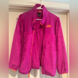 Girls The North Face AQLK Pink Denali Fleece Jacket